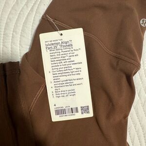 NWT lululemon align pant